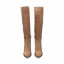 Bota Alta Taupe  UNISA