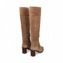 Bota Alta Taupe  UNISA