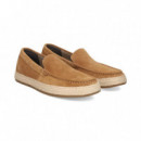 Contorno Soga Mocasin ante Cuero  GEOX