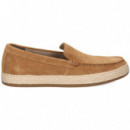 Contorno Soga Mocasin ante Cuero  GEOX
