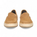 Contorno Soga Mocasin ante Cuero  GEOX