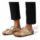 Sandalia 2 Hebillas Oro  BIRKENSTOCK