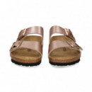 Sandalia 2 Hebillas Metalizada Cobre  BIRKENSTOCK