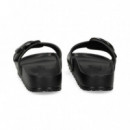 Sandalia Hebilla Grande Goma Negro  BIRKENSTOCK