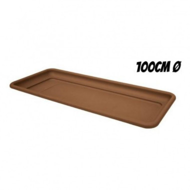 Bandeja Artplast para Maceta Rectangular de 100 cm Terracota