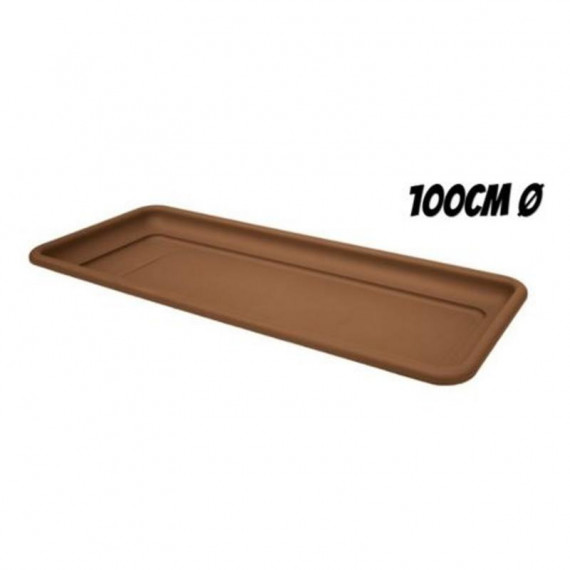 Bandeja Artplast para Maceta Rectangular de 100 cm Terracota