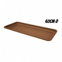 Bandeja para Maceta Rectangular ARTPLAST Roma 60CM Terracota