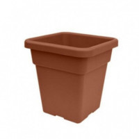Maceta Cuadrada ARTPLAST 38CM Terracota de Plástico Resistente
