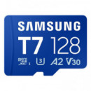 Tarjeta de Memoria Samsung Micro SDXC T7 128GB UHS-I U3 (MB-MB128T/WW)
