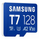 Tarjeta de Memoria Samsung Micro SDXC T7 128GB UHS-I U3 (MB-MB128T/WW)