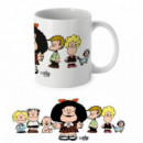 Taza Porcelana 330ml Mafalda y sus amigos