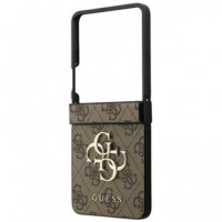 GUESS Carcasa 4G Samsung Z Flip 7 Marron