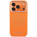 GUESS CARCASA MAGSAFE 4G PERFORATED IPHONE 17 PRO MAX NARANJA