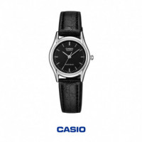 CASIO LTP-1094E-1A Reloj Analógico Mujer con Correa de Piel