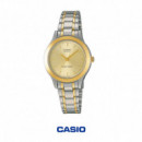 CASIO LTP-1128G-9AR Reloj Mujer Bicolor Acero Inoxidable