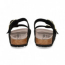 Sandalia 2 Hebillas Grande Piton Negro  BIRKENSTOCK