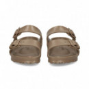 Sandalia 2 Hebillas Goma Taupe  BIRKENSTOCK
