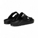 Sandalia 2 Hebillas Goma Negro  BIRKENSTOCK