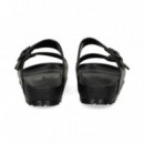 Sandalia 2 Hebillas Goma Negro  BIRKENSTOCK