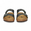 Sandalia 2 Hebillas Piel Engrasada Kaki  BIRKENSTOCK