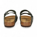 Sandalia 2 Hebillas Piel Engrasada Kaki  BIRKENSTOCK