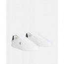 LOW PROF CUPSOLE LTH BRIGHT WHITE/BLACK