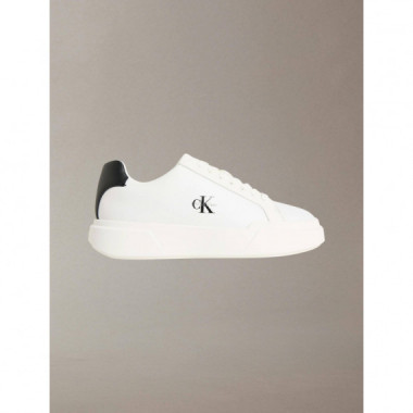 CHUNKY CUPSOLE LACEUP LTH WHITE/BLACK/WH