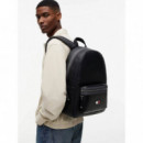 Tjm Elevated Pu Backpack Black  TOMMY HILFIGER