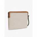 Th Script Daily Pouch Canvas Cognac  TOMMY HILFIGER