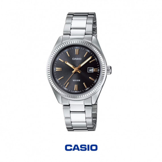 CASIO LTP-1302D-1A2 | Reloj Mujer Negro 50M con Fecha