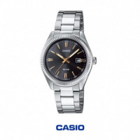 CASIO LTP-1302D-1A2 | Reloj Mujer Negro 50M con Fecha