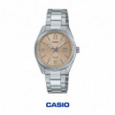 CASIO LTP-1302DD-4A2 | Reloj Mujer Esfera Beige 50M