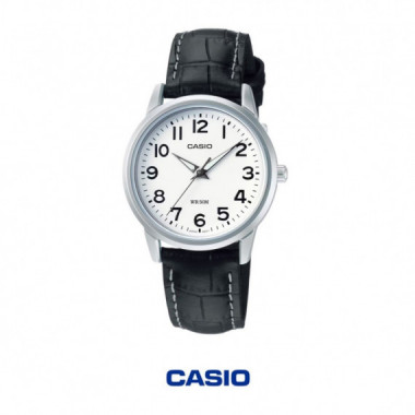 CASIO LTP-1303L-7B Reloj Anal&oacute;gico Mujer con Correa de Piel