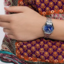 CASIO LTP-V004D-2B Mujer | Esfera Azul y Acero
