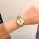 CASIO LTP-V004G-9B Mujer | Dorado y Esfera Champán
