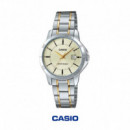CASIO LTP-V004SG-9A Mujer | Bicolor y Esfera Champán