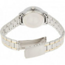 CASIO LTP-V004SG-9A Mujer | Bicolor y Esfera Champán