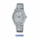 CASIO LTP-V005D-7B Mujer | Reloj Plateado de Acero