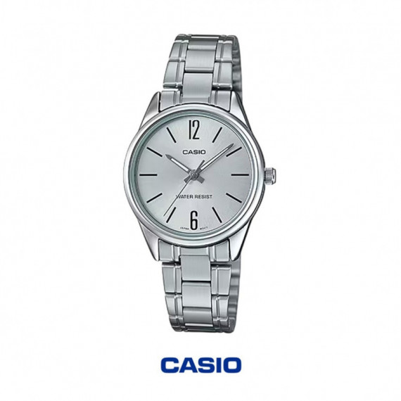 CASIO LTP-V005D-7B Mujer | Reloj Plateado de Acero