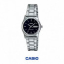 CASIO LTP-V006D-1B2 | Collection – Reloj Analógico Esfera Negra Día y Fecha
