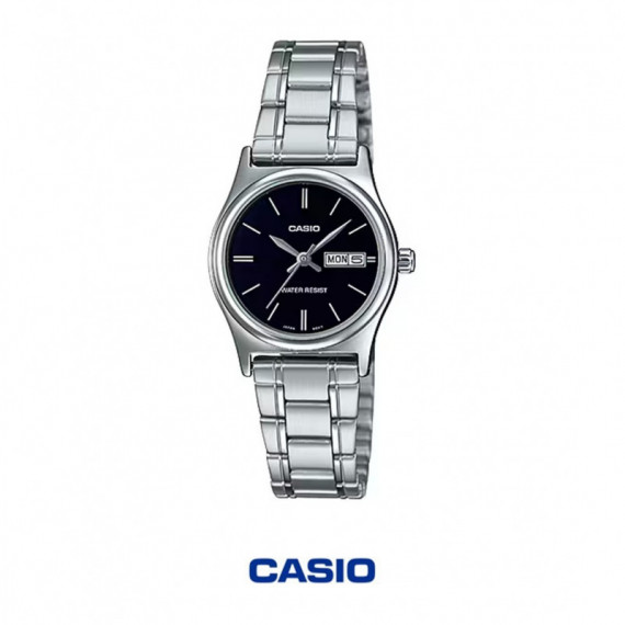 CASIO LTP-V006D-1B2 | Collection – Reloj Analógico Esfera Negra Día y Fecha