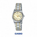 CASIO LTP-V006SG-9B Mujer | Bicolor, Día y Fecha