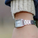 CASIO LTP-V007D-2E Mujer | Plateado y Esfera Azul
