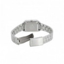 CASIO LTP-V007D-2E Mujer | Plateado y Esfera Azul