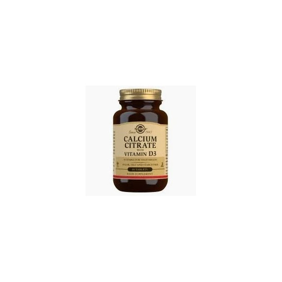 Citrato Calcio con Vitamina D3 60 Comprimidos SOLGAR