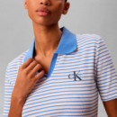 Polo Slim de Canalé a Rayas  CALVIN KLEIN