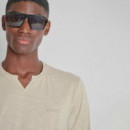Camiseta Regular Fit de Punto de Algodón Slub  ANTONY MORATO