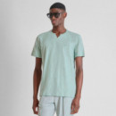 Camiseta Regular Fit de Punto de Algodón Slub  ANTONY MORATO