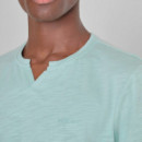 Camiseta Regular Fit de Punto de Algodón Slub  ANTONY MORATO