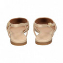 Punta Negro S/talon Piel Beige  UNISA
